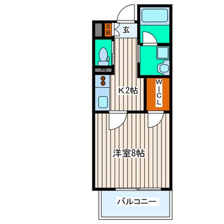 ヴィアーレ勾当台Ⅱの物件間取画像